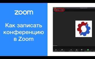 Как выгрузить запись из zoom