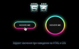 Как сделать подсветку кнопки при наведении html