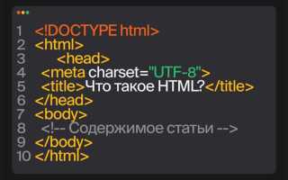 Как называются команды в html