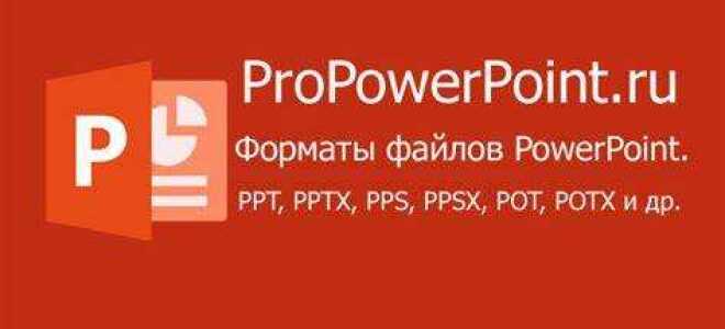 Какой формат файлов у документов microsoft powerpoint