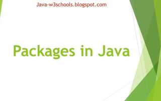 Что такое пакеты в java