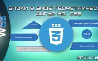 Как сделать фигуры в html