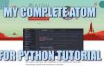 Как установить python на atom