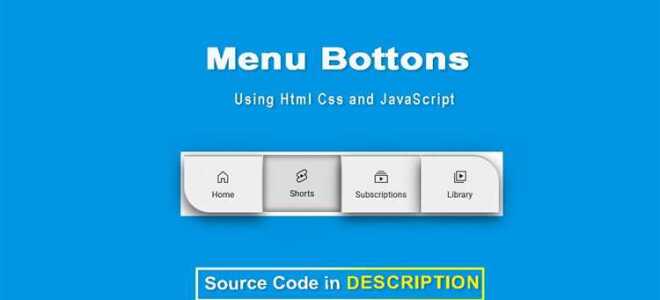 Как сделать менюшку в html