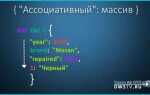 Что такое ассоциативный массив javascript