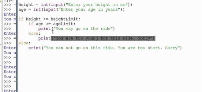 Как активировать функцию if и else python