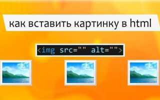 Как вставить картинку в html справа от текста