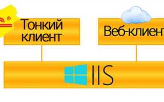 Что такое тонкий клиент 1с