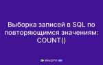 Как вывести количество записей в sql