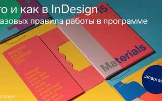 Какие форматы поддерживает indesign