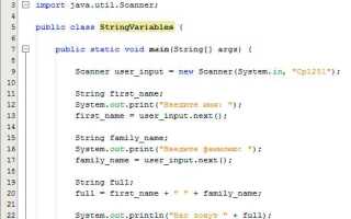 Как ввести char в java