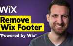 Как убрать футер в wix
