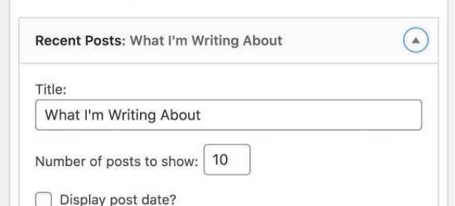 Как добавить область виджетов wordpress