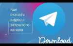 Как скачать telegram канал