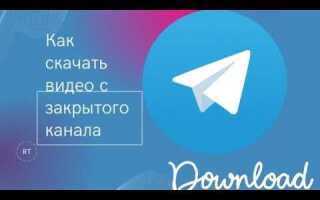 Как скачать telegram канал