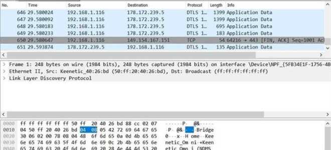 Как узнать ip через wireshark discord