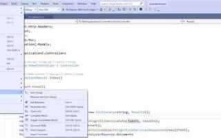 Почему в visual studio