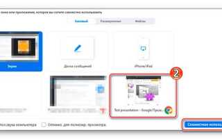 Как сделать презентацию в zoom