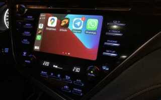 Как подключить carplay в машине toyota camry