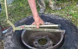 Как разбортировать колесо на камазе