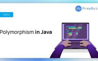 Что такое полиморфизм в java