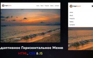 Как расположить элементы горизонтально html