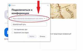 Где найти код конференции в zoom
