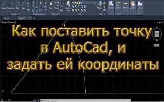 Как в автокаде узнать координаты точек