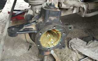 Как смазать поворотный кулак на уаз буханка