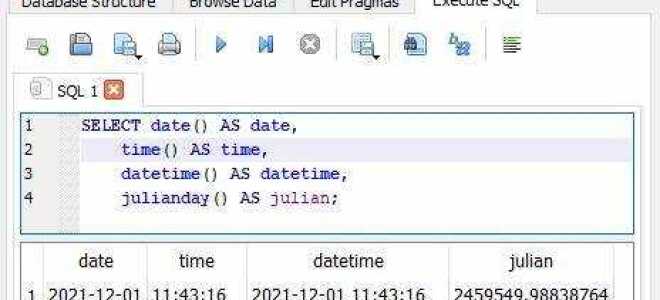 Как заполнить таблицу date в sql