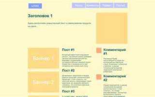 Как написать одностраничный сайт в html