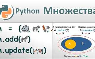 Как объединить два множества python