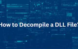 Как декомпилировать dll файл в visual studio