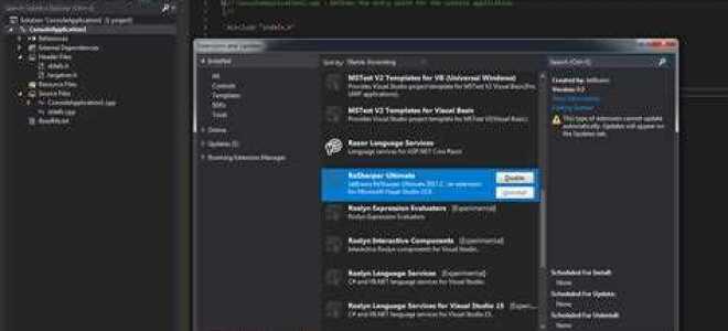 Как установить resharper в visual studio 2019