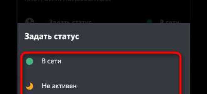 Как сделать свой статус в discord