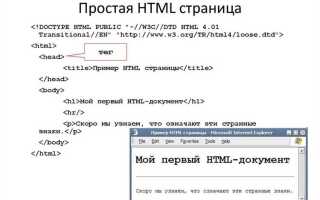 Как задать размеры страницы в html