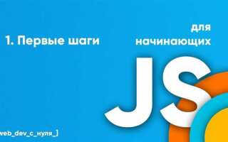 Как начать изучать javascript с нуля