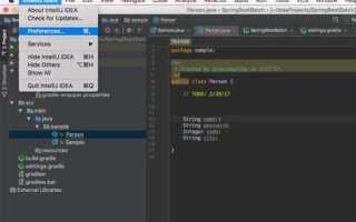 Как запустить проект java в intellij idea