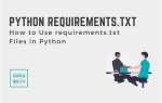 Как установить requirements txt python