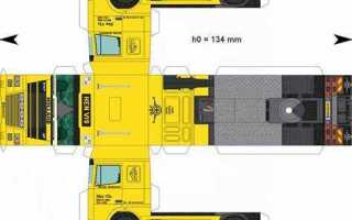 Как сделать камаз из бумаги своими руками