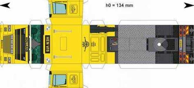 Как сделать камаз из бумаги своими руками