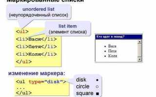 Как сделать список в html в строку