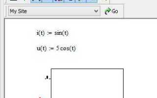 Как добавить функцию на график mathcad