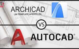 Чем отличается archicad от autocad