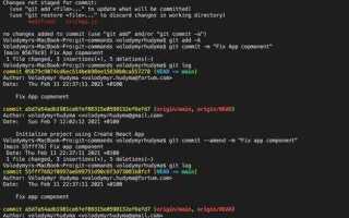 Как сделать commit в visual studio