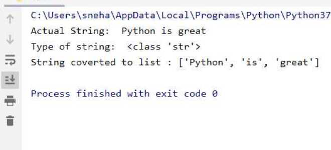 Как строку в список python