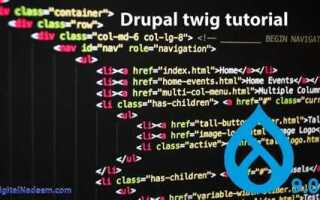 Как редактировать html twig