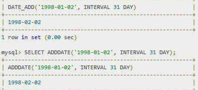 Как задать дату в sql
