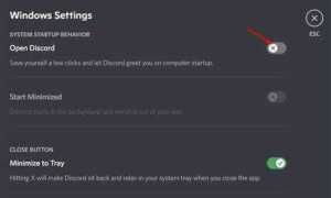 Как убрать автозагрузку discord в виндовс 10