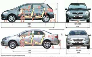 Сколько весит toyota corolla